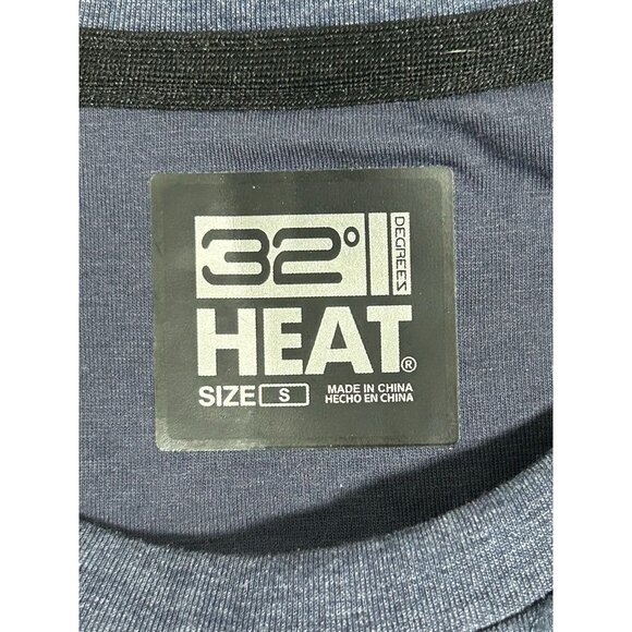 32 Degrees Men's Lightweight Crew Neck Sweatshirt in Stormy Night Blue - Sz S - Picture 5 of 7